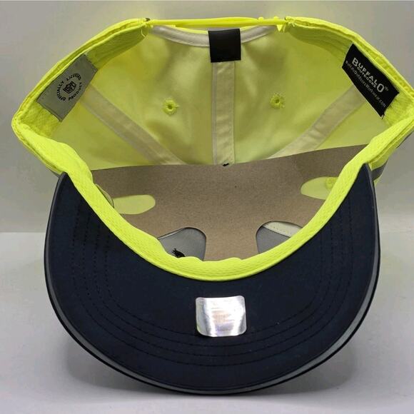 Chicago Bears NFL Buffalo Outdoors Workwear High Visibility Snapback Cap Hat NWT - Picture 9 of 13